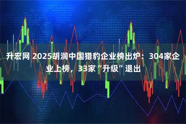 升宏网 2025胡润中国猎豹企业榜出炉：304家企业上榜，33家“升级”退出